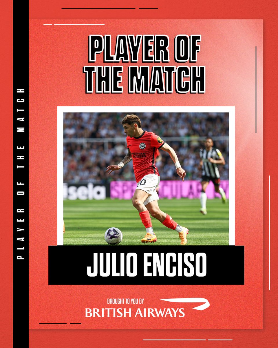 .@JulioEnciso33 was voted as your <a href="/British_Airways/">British Airways</a> Player of the Match against Newcastle! 💫