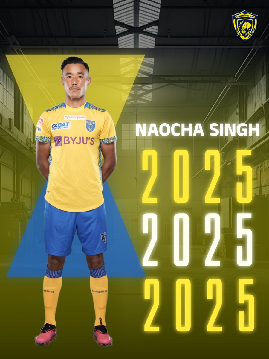 𝐍𝐚𝐨𝐜𝐡𝐚 𝐒𝐢𝐧𝐠𝐡 is Here To Stay Till 2025 💪🏻🔥 . #Yennumoppamkbarmy #Keralablastersarmy #Keralablasters #ISL #Extension