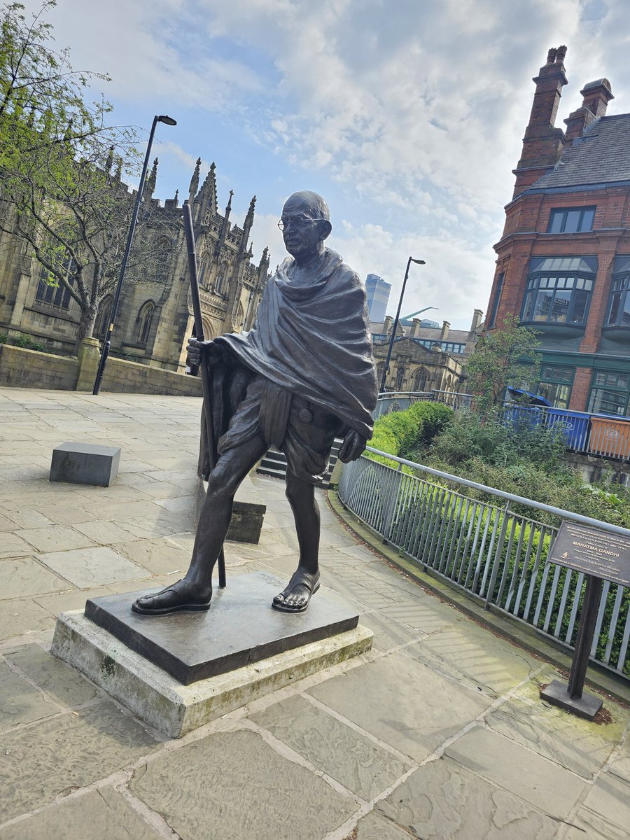 Mahatma Gandhi in Manchester 
#citybreak
