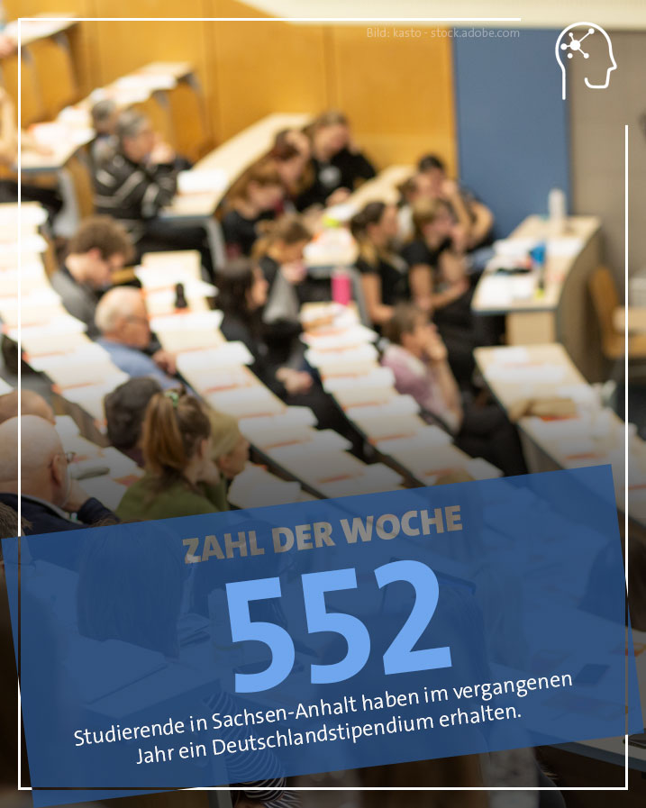 In #SachsenAnhalt gab es 2023 so viele Deutschlandstipendien wie noch nie: Nach aktuellen Zahlen des @StatistikLSA haben im vergangenen Jahr 552 Menschen diese Unterstützung erhalten. Mit dem #Stipendium werden begabte #Studierende an den Hochschulen in #Deutschland gefördert.