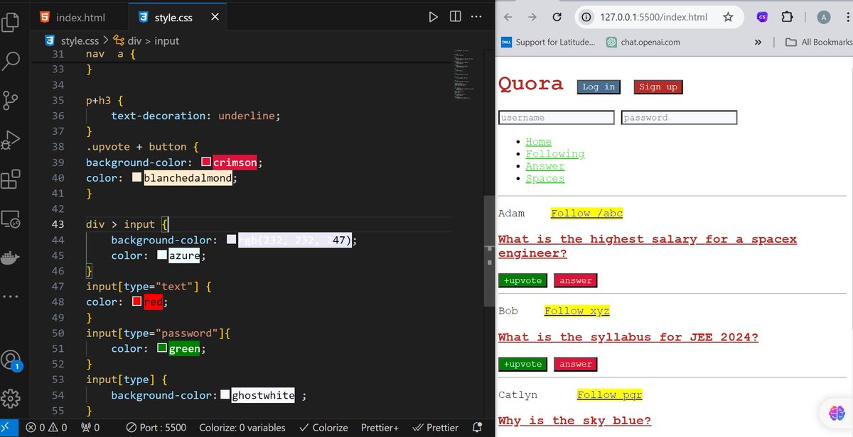 anas_chudharyy's tweet image. Leveled up my web skills today! Learned how to target stuff on my webpages with CSS. Text size, colors, here I come! #CSSfun #webdesignmagic #codingfun #webdevelopment #WebDev #coding