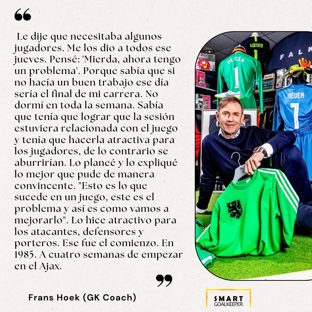 ✅ El rol del entrenador de porteros
✔️ Su origen hace casi 40 años
✔️ La influencia de Johan Cruyff
🧠 Mentes brillantes
🧤 Frans Hoek🇳🇱 (Entrenador de Porteros)
✍️ Vía: Sky Sports