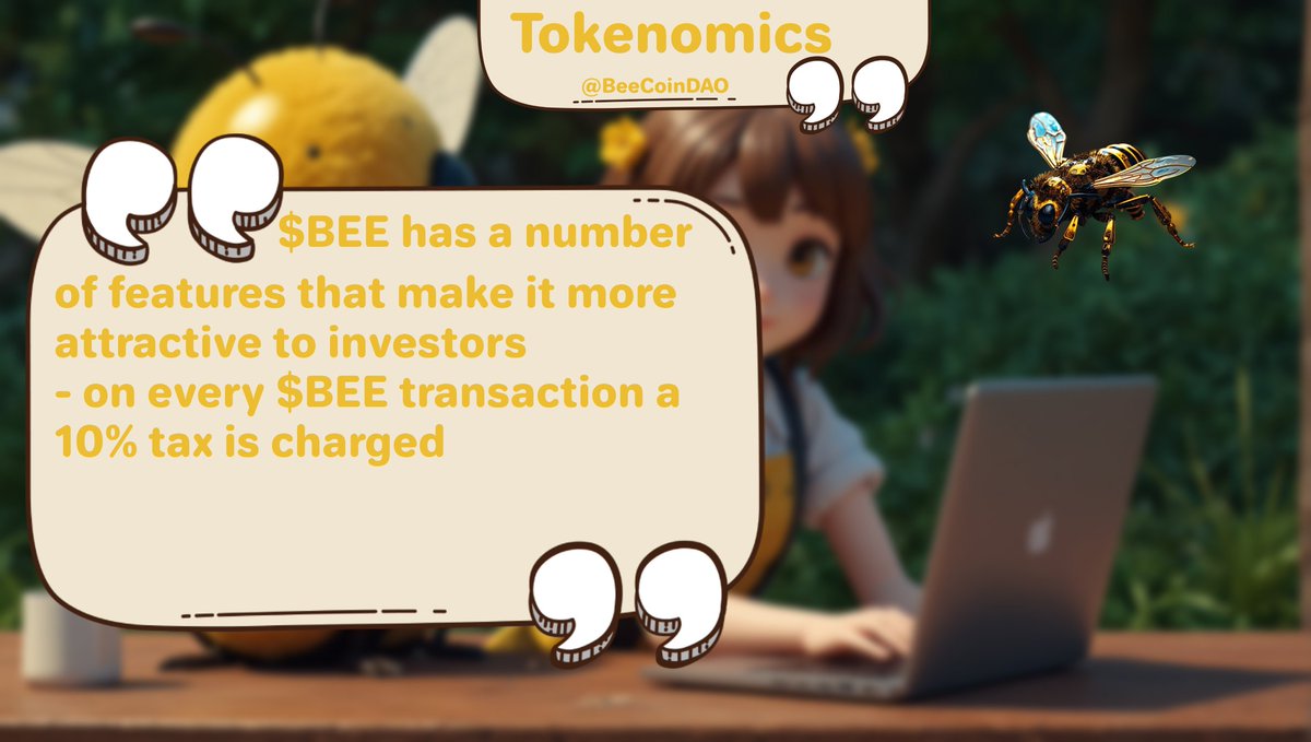 Hello bees!🐝 Today we will look at $BEE tokenomics in the form of a thread. Well, let's go!🌸 @BeeCoinDAO ↓↓↓☀️
