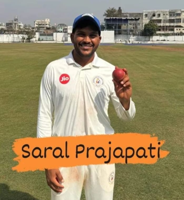 GCA congratulates & wishes all the very best to Saral Prajapati for being selected in High Performance NCA Emerging U23 boys Camp 2024. #NCA #Gujarat #cricket #selection @BCCI @BCCIdomestic @DhanrajNathwani @mpparimal @JayShah @parthiv9 @akshar2026 @Jaspritbumrah93