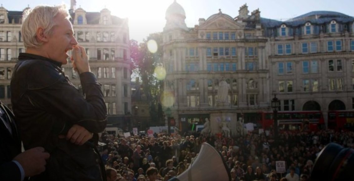 'What we face today is the systematised destruction of the rule of law.' - Julian Assange, 15 October 2011, at the #OccupyLondon camp outside St Paul’s Cathedral.