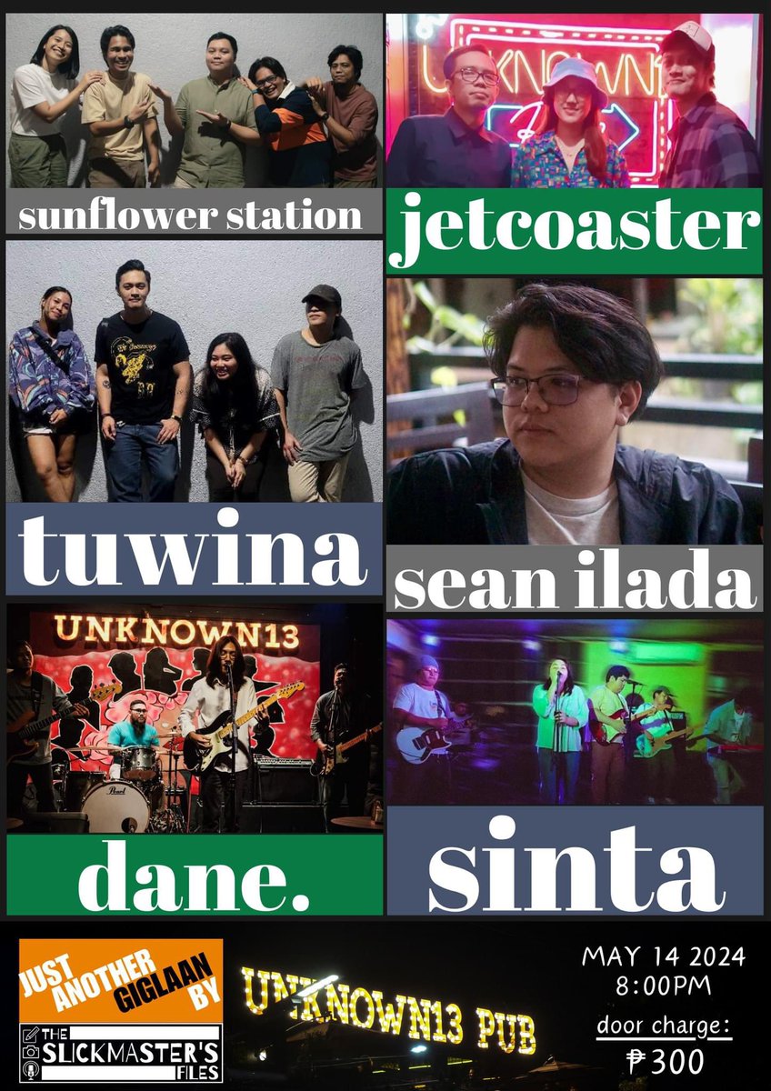 Hey guys! See you on the 14th at Unknown 13 Pub QC! 🙏🏼