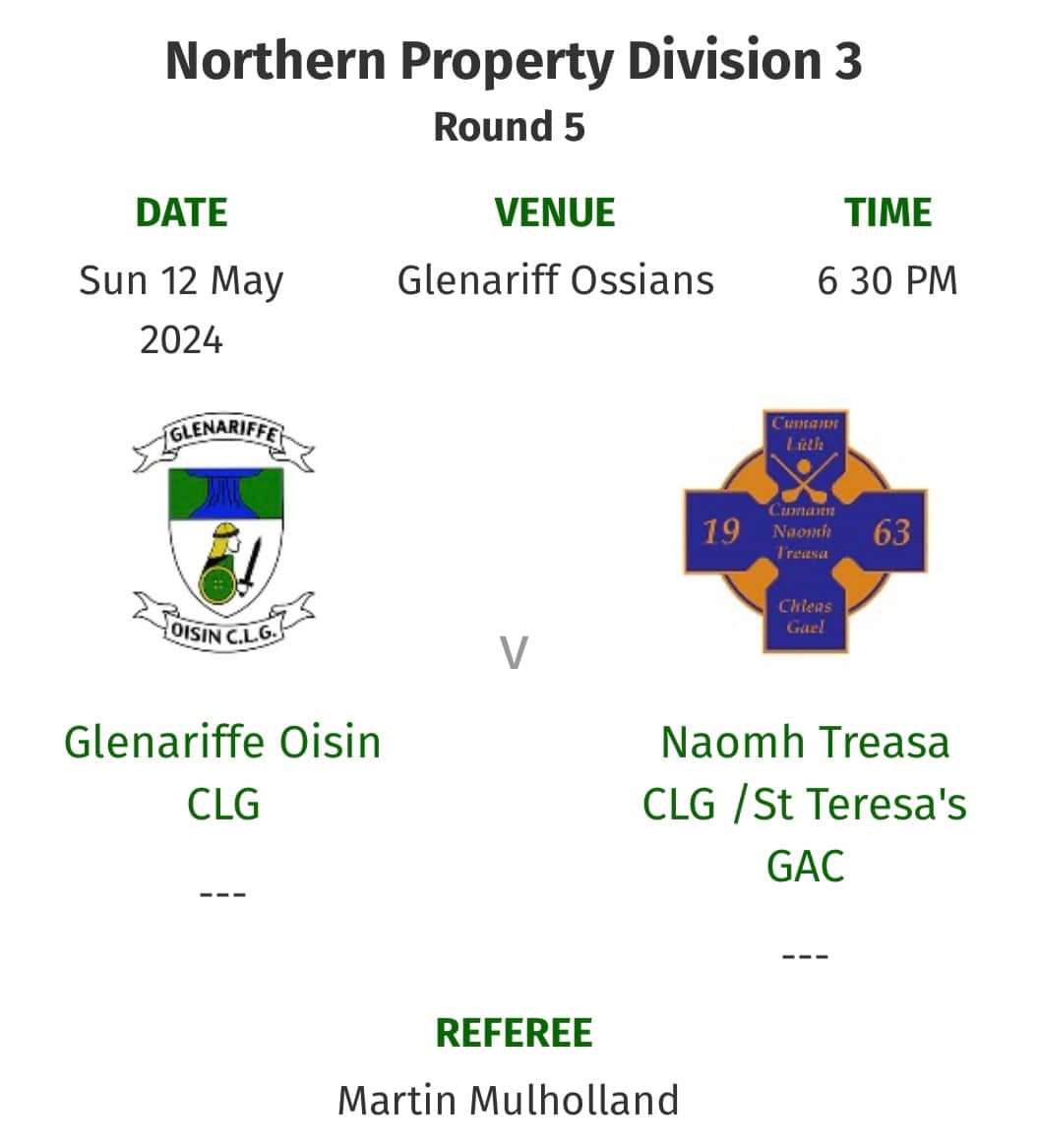 Good luck to our Senior Ladies who are away to Oisin's Glenariffe this evening! 💛💙