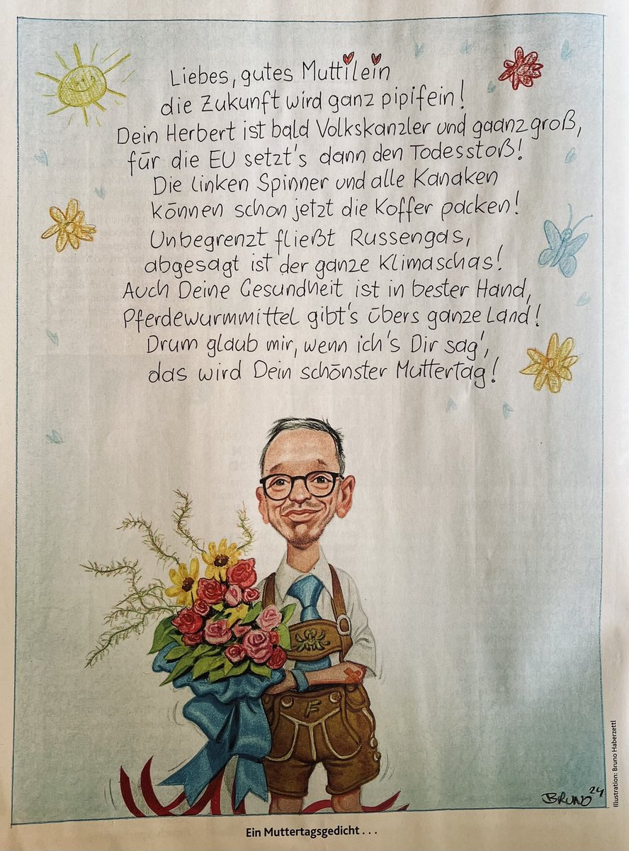 Der Volkskanzler gratuliert zum Volksmuttertag.