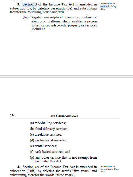 To all digital content creators, take a keen look at the Finance Bill 2024. Ndo nimeanza but check section 3 and section 10. The buzz word recently used by the government is here too 'Monetization.'