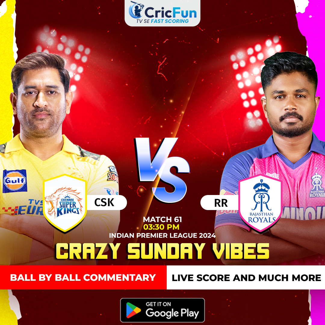 Can CSK💛 make a comeback against RR🩷 in the 61st match of the Indian Premier League 2024?🏆 Get ready to enjoy this enthralling clash b/w CSK and RR💥 with @Cricfun🤩.🏏 Download Link 📲 bit.ly/CricFun #MSDhoni #SanjuSamson #CSKvsRR