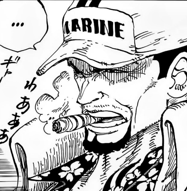 What do you guess Akainu is thinking in this panel? Maybe the day is coming soon when he will rebel against World Government. Oda said in 2014 that he will take good care of Akainu.🔥 He added Sugawara (actor), whom Akainu is based on, is the most handsome guy in the world.