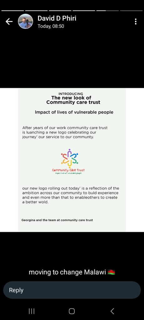 caret_rust's tweet photo. Dear friends and family we are excited to announce the new logo of Community CARE Trust https://t.co/xKX2a03gUE