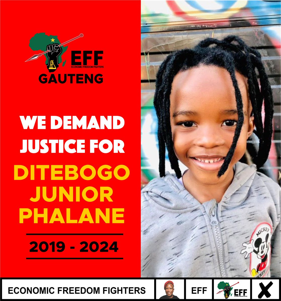 Lawlessness, absence of justice and the prevailing culture of impunity have created a breeding ground for criminals to operate with audicity, leaving law abiding citizens vulnerable and exposed to the brutality of criminals. We demand justice for Ditebogo Junior Phalane.