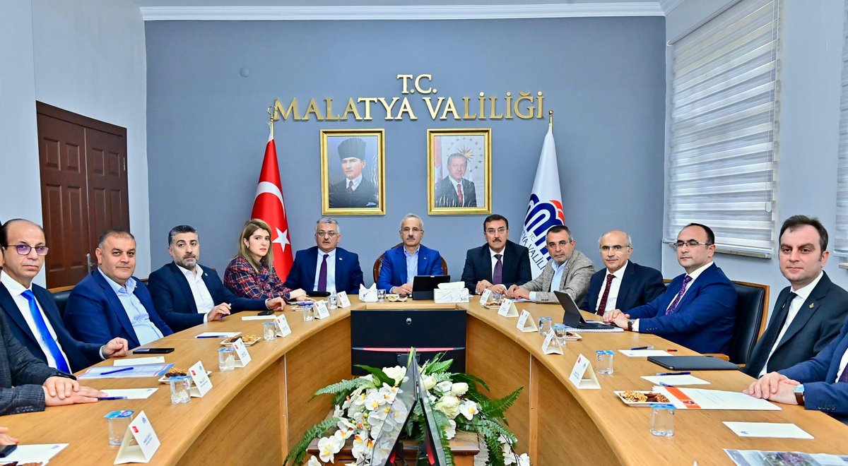 Ulaştırma ve Altyapı Bakanı Sayın Abdulkadir Uraloğlu'nun Başkanlığında #Malatya Valiliğimizde koordinasyon toplantısı gerçekleştirildik