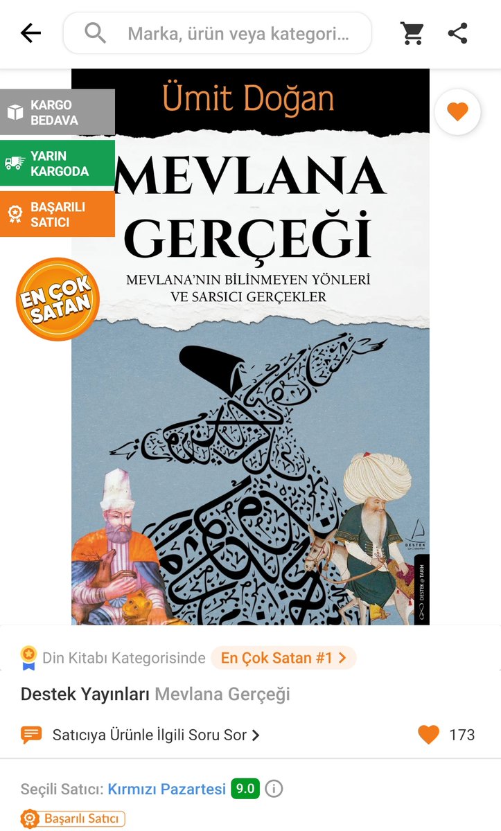 📢Trendyol'da en çok satanlarda 1. sıradayız. İlgi gösteren değerli okuyucularımıza sonsuz teşekkürler.🥇 Henüz sipariş vermeyenler için: trendyol.com/destek-yayinla…