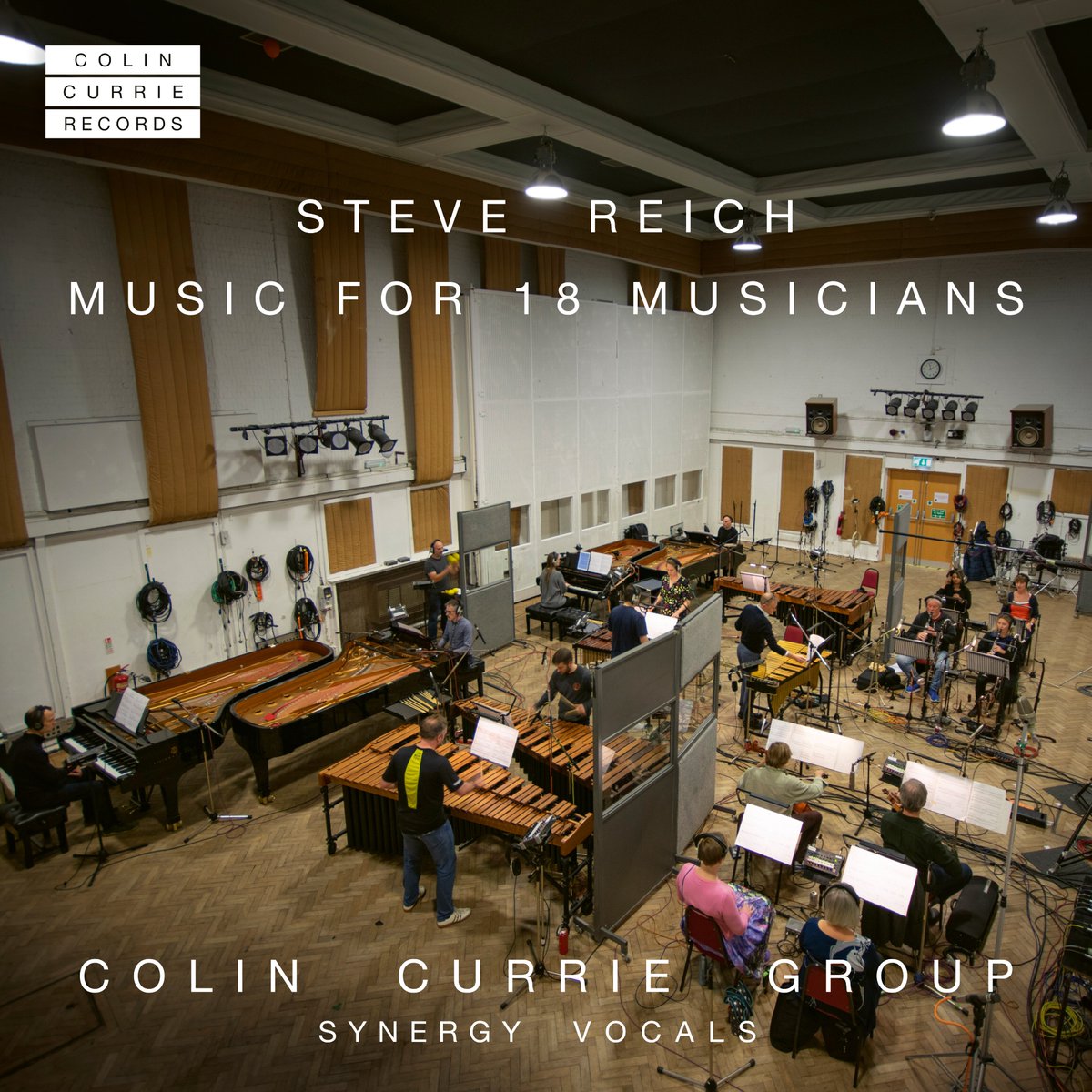Pulsing, phased rhythms, suspended in space and time. Listen to @SteveReich's Music for 18 Musicians, performed by the one and only virtuosic percussion ensemble, the @ColinCurrieGrp, available in Spatial Audio: apple.co/MusicFor18Musi…