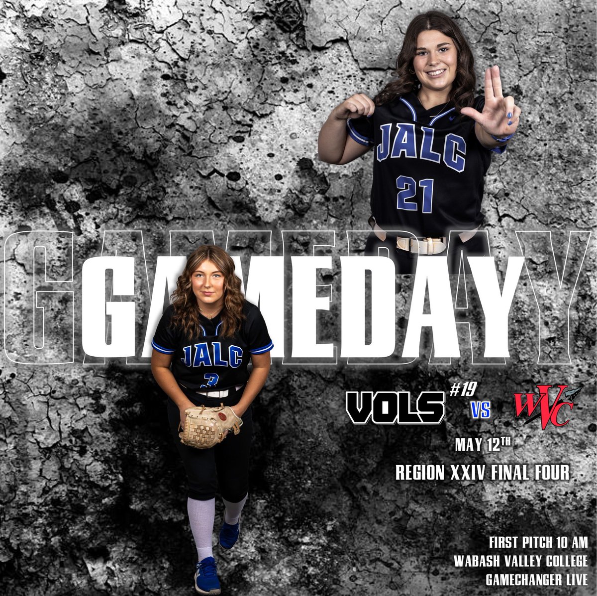 🔵⚪️GAMEDAY🔵⚪️
REGION XXIV FINAL 4️⃣

📅: TODAY
🆚: Wabash Valley College 
⏰: 10:00 a.m. CST
📍: AWAY | Belleville, IL
🏟️: SWIC Softball Field 
🖥: LIVE | STATS ➡️GameChanger
       (Green App) “John A. Logan 
       Volunteers SB”  -Spring 2024
     
#GVG #GAMEDAY #FINDAWAY