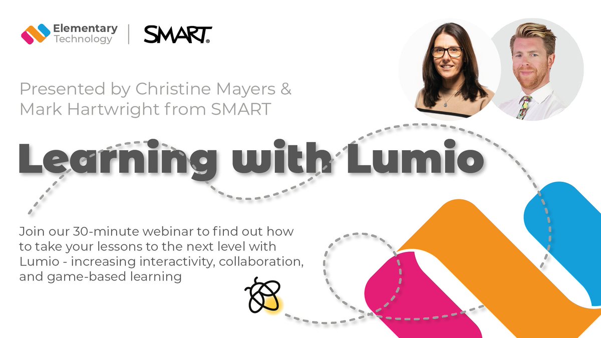 Join Christine and Mark from SMART tomorrow at 3.45 BST for a live webinar. Discover how you can transform a simple PowerPoint into an exciting and engaging Lumio lesson! Sign up here: bit.ly/4dLLgPB