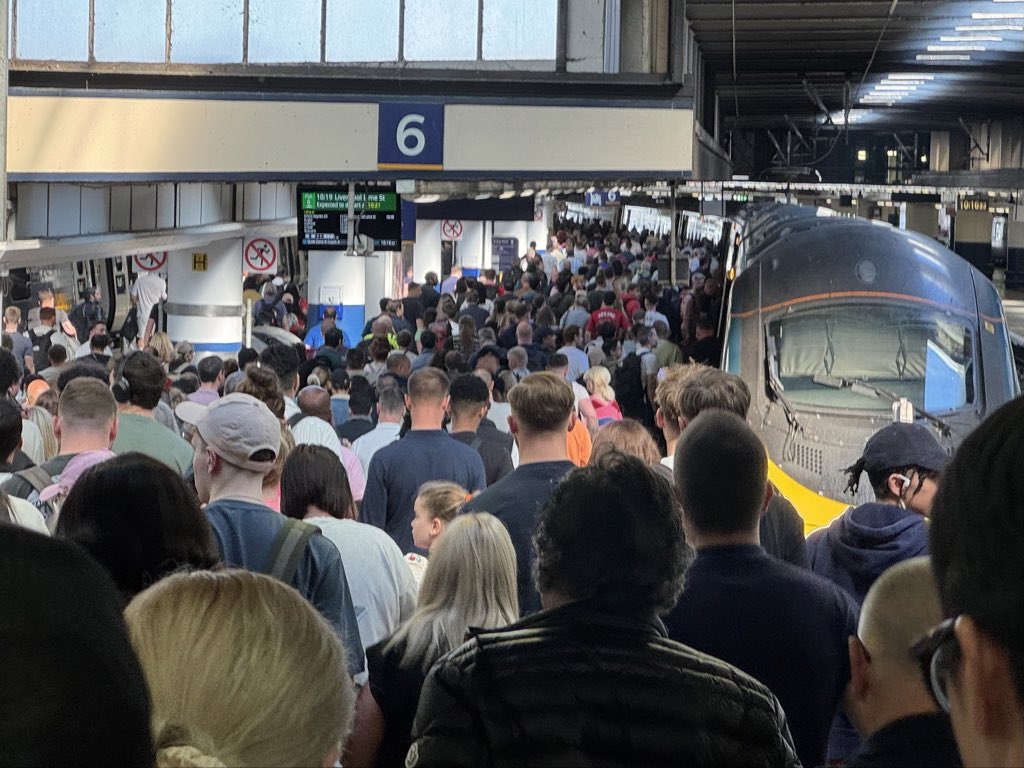It’s almost as if the West Coast Mainline desperately needs a capacity upgrade. Standing room only for the next few hours, after having paid an arm and a leg to get a ticket.