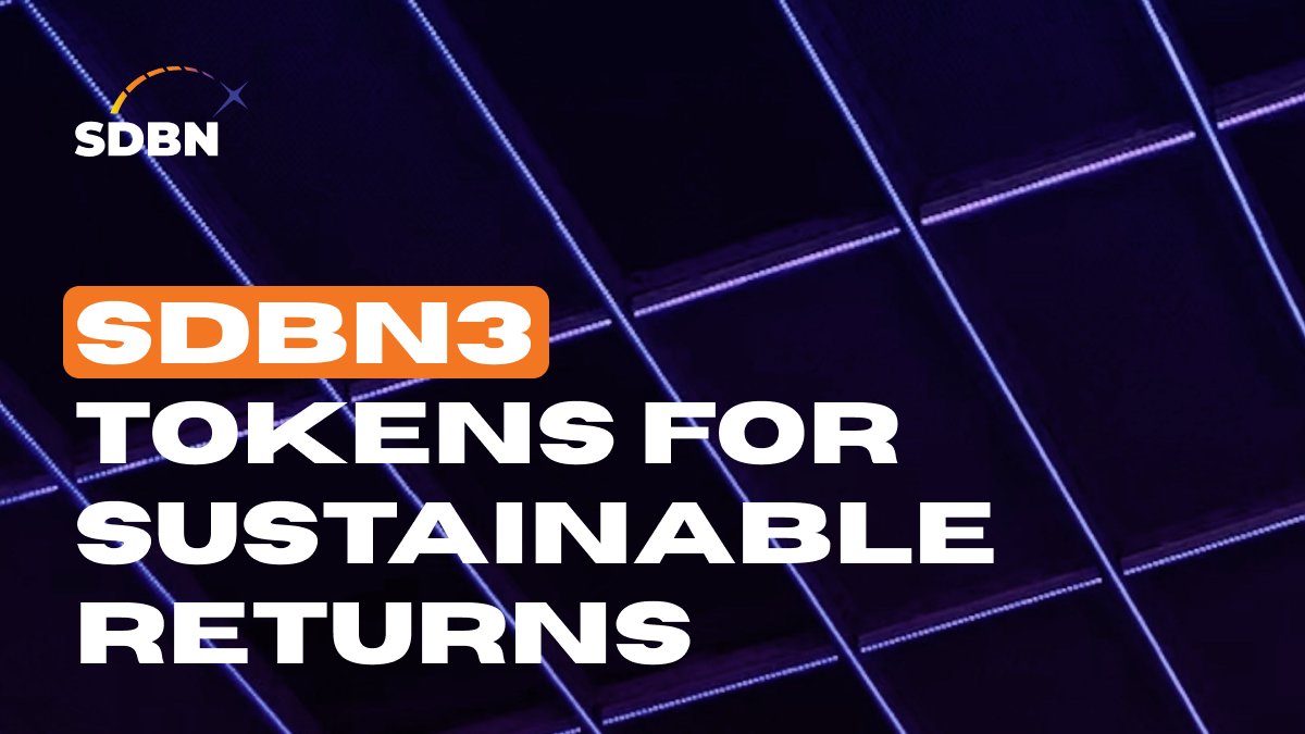 Did you know you can generate passive income while supporting clean energy? Purchase SDBN tokens and earn rewards from solar power generation. It's a win-win for your wallet and the planet!

Join us in making a difference and earning rewards. Get started today!
#CleanEnergy #SDBN