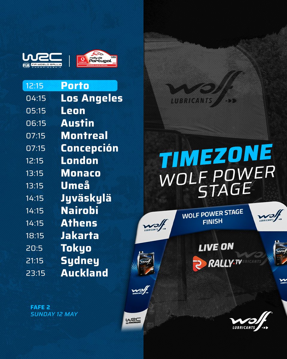 Where will you be watching the #WolfPowerStage from? 🤩 #WRC | #RallydePortugal 🇵🇹