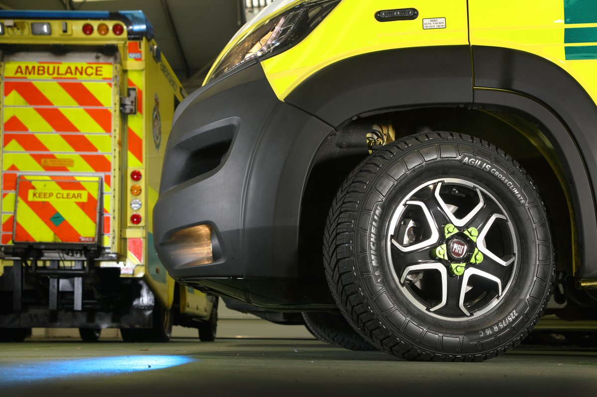 We've heard @SCAS999 is reporting significant benefits from the Michelin policy running across its 500-strong fleet, after moving its ambulances to the all-season MICHELIN Agilis CrossClimate product. 🚑❤️