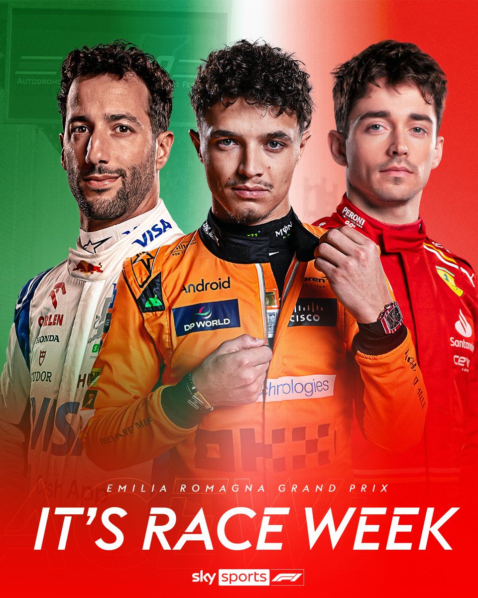 Buongiorno, Italia 👋 IT'S RACE WEEK FOR THE EMILIA ROMAGNA GRAND PRIX 🇮🇹