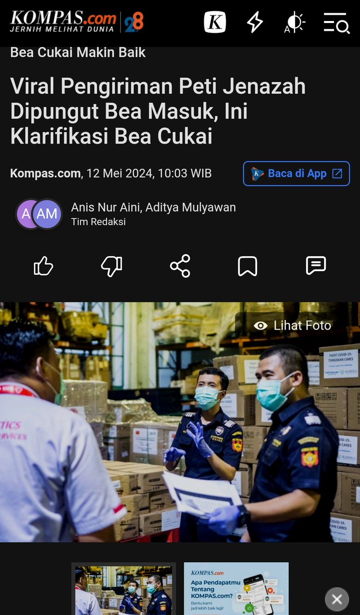 Clear ya guys, menurut pihak <a href="/beacukaiRI/">#BeaCukaiMakinBaik</a>  pengiriman jenazah dari luar negeri ke Indonesia itu tidak di pungut bea masuk dan pajak dalam rangka impor!
Jadi tidaklah benar cuitan dari pemilik akun <a href="/ClarissaIcha/">Clarissa Paäth 😷🌈</a> yg memang sudah ybs klarifikasi juga jika itu cuma ketidaktahuan ybs