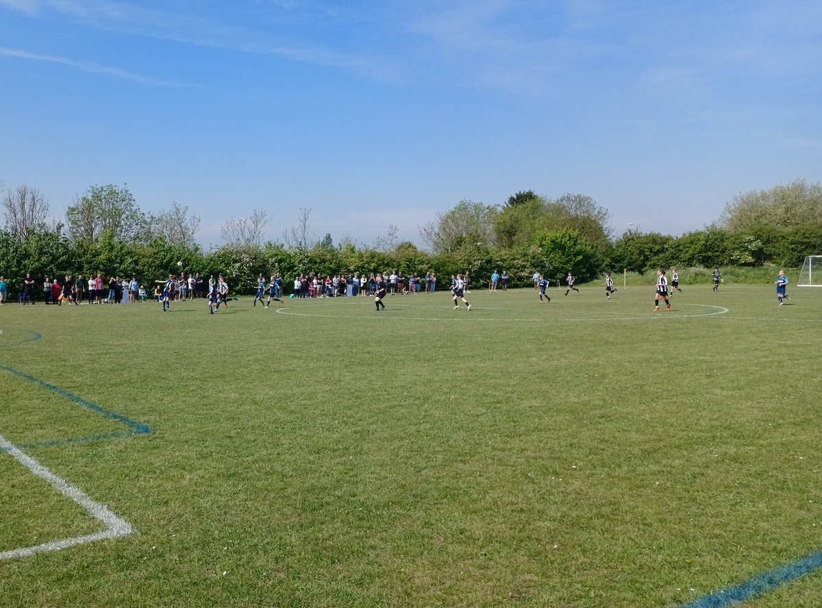 The Suffolk Youth Cup Finals Day at <a href="/TheNewCroft/">The New Croft</a> | Action from the
 <a href="/PortableSpace/">portablespace</a> Mixed U12 Cup Final between <a href="/Woodbridgetown/">Woodbridge Town FC</a> Black (black &amp; white striped shirts) and <a href="/WickhamMarketFC/">Wickham Market FC</a> Navy (navy blue shirts)

#SFAcountycups
#AThrivingLocalGame