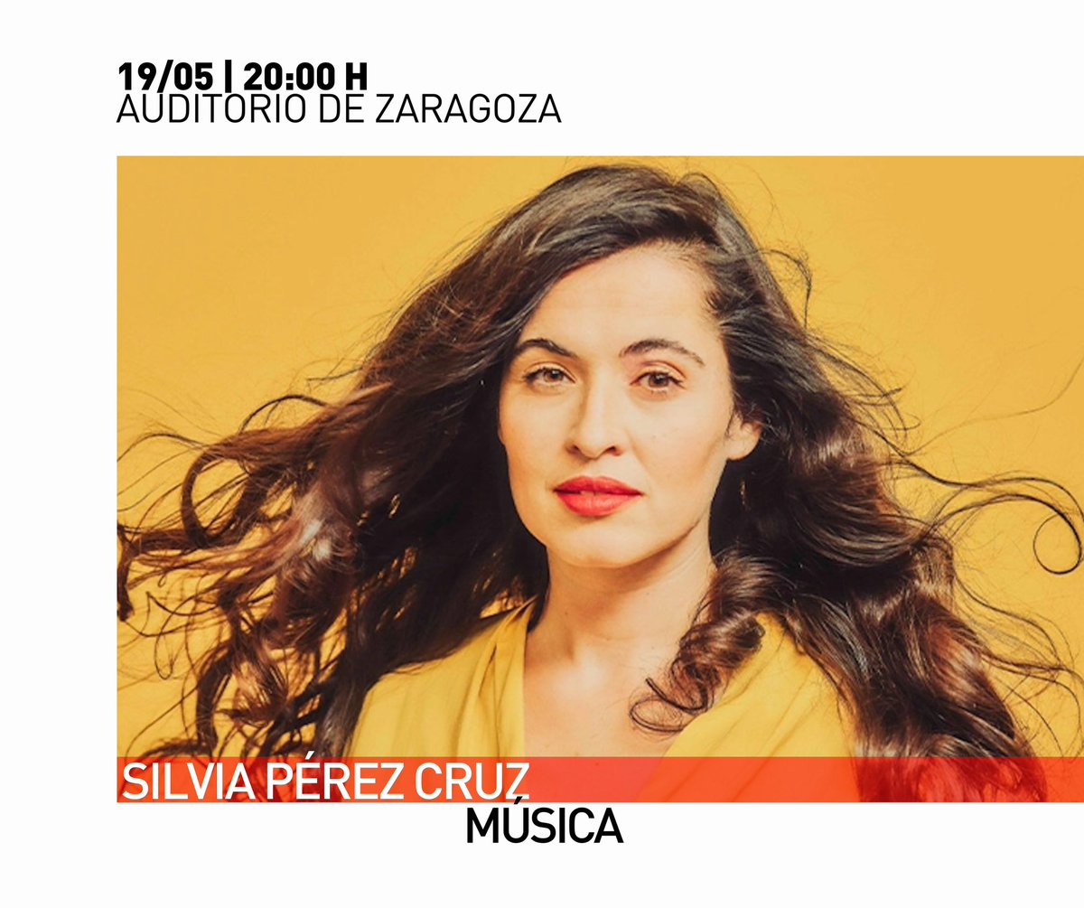 Silvia Pérez Cruz presentará en el @AuditorioZGZ su último álbum🎶 ‘Toda una vida, un día’🎤. Un concierto íntimo, una voz conmovedora y un estilo muy personal🫶 serán los ingredientes de este concierto tan especial😍. 📆 19/05 a 20h. 👉 bit.ly/3UFUq7v #ZGZCultura