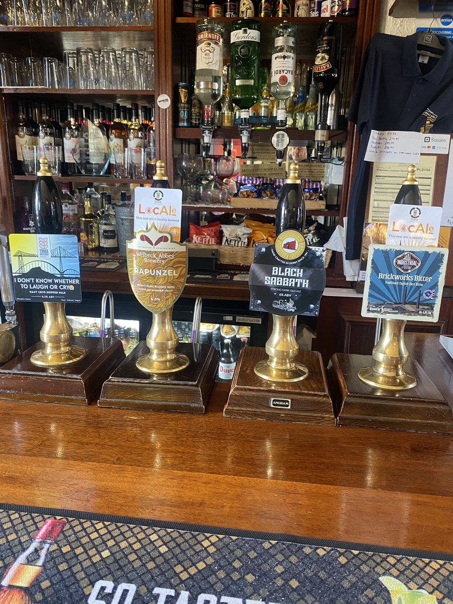 #RealAle on Sunday:
3 Bros - Don’t Know Whether to Laugh or Cryo
@silverbrewhous3 Brickworks Bitter
@WelbeckAbbeyBry Rapunzel &
@BrunswickBrewCo Black Sabbath
Plus ciders from @WestonsCiderMil
Card payments accepted
Outdoor seating available
Open 12-10.30pm
Please repost
