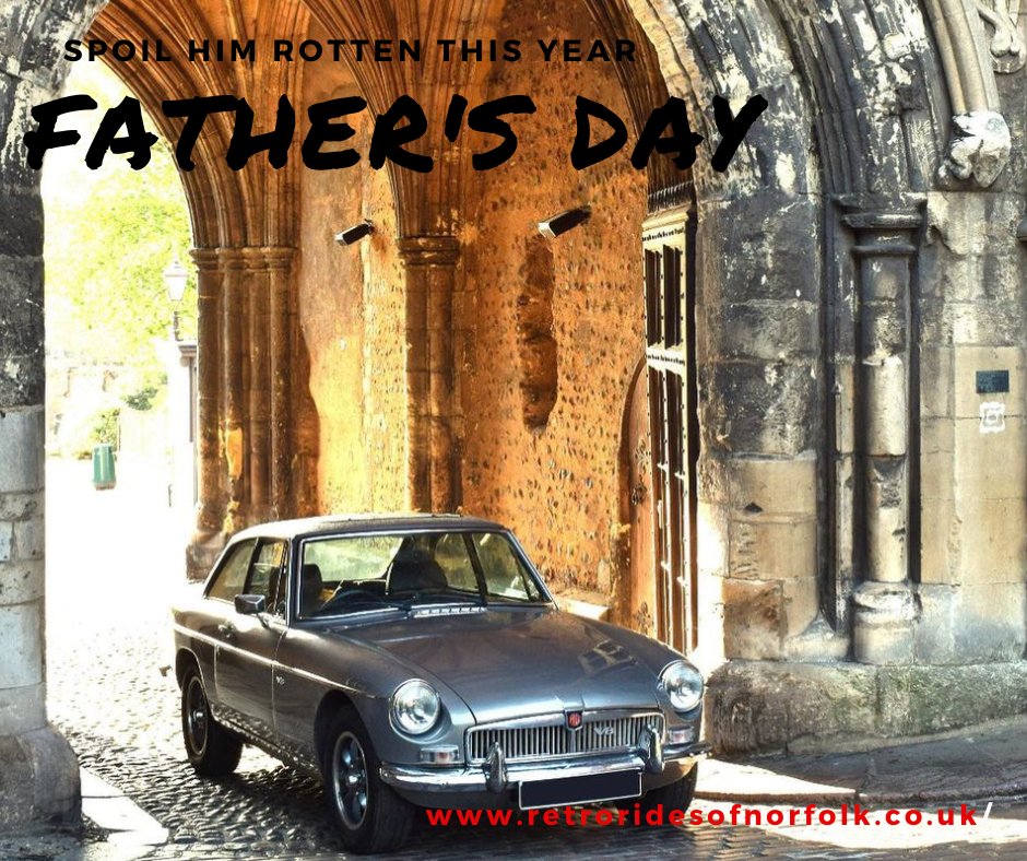 #Fathersday to buy for? Buy some rural freedom Classic Car Hire – a whole day on a Norfolk #roadtrip– no escorted tour - just Dad, Mum, the open road and a map This year let him drive his dream with retroridesofnorfolk.co.uk