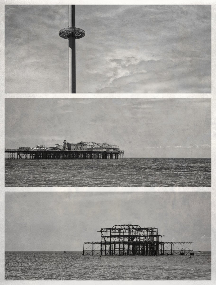 2024.05.04 - Sparkle and Fade, seaside amusements in various states of decay.  Brighton, England.

#Photography #PhotoEditing #BlackAndWhite #Brighton #England