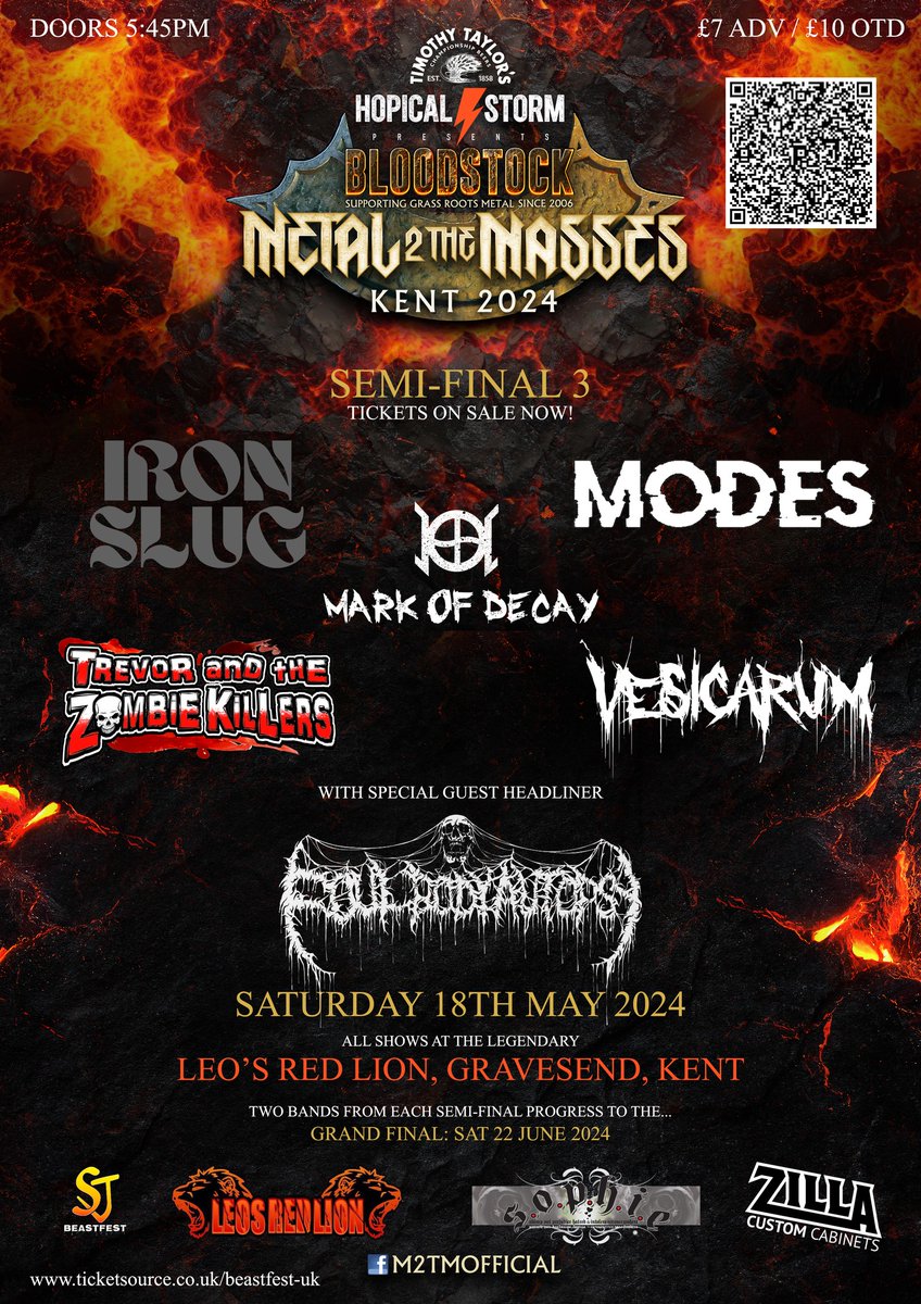 WarriorHeadz's tweet photo. 𝗛𝗘𝗔𝗗𝗭 𝗨𝗣 297 @WarriorHeadz M2TM KENT SEMI-FINAL 3 SP. Mon 13/5/24 @DealRadio
https://t.co/OioXJ4ePZm 19-20 hrs UK time. Music: #markofdecay @adinfinitumband #modes @UnleashArchers @tzkpunk1 @ThePlotInYou #vesicarum #ironslug and #foulbodyautopsy. Tune in. Rip the knob off! https://t.co/8wfrzjh6xQ