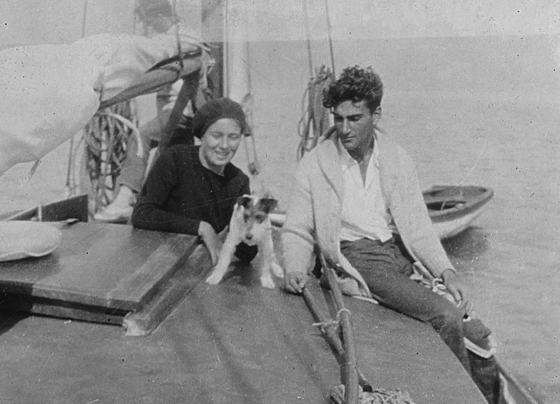 Wandering activists and poets, George and Mary Oppen, aboard the small boat they lived on in the 1930s. (Re)reading Mary Oppen's Meaning A Life at the moment.