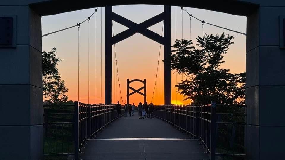 Sunset at River Park in Nashville