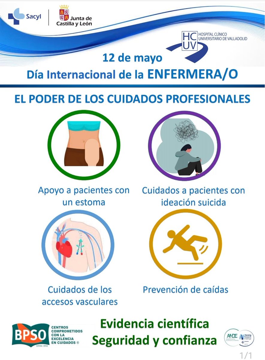 Feliz día desde el Hospital Clínico de Valladolid! "Nuestras enfermeras, nuestro futuro"
<a href="/Bpso_Host_CyL/">BPSO_HOST_CastillayLeón</a> 
<a href="/sacyl/">Sacyl</a> <a href="/Investenisciii/">Investén-isciii</a> <a href="/BelenMa80681193/">Belen Martin-Gil</a>