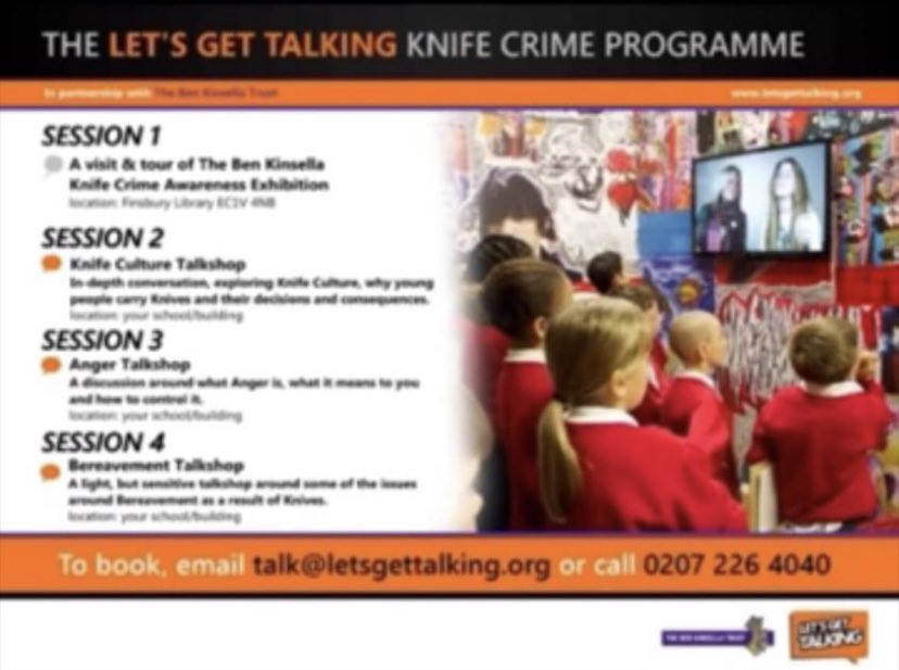 Book your Primary Knife Crime safety programme at letsgettalking.org