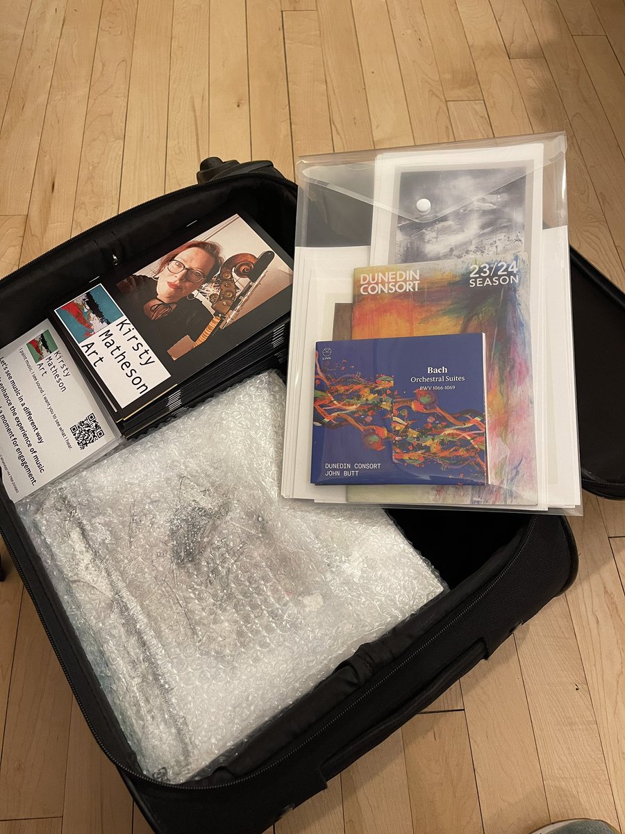 KirstyM_Art's tweet image. Packing for @ClassicalNEXT … London today then Berlin tomorrow. Can’t wait!! Lots of art with me to show #classicalnext #CN2024