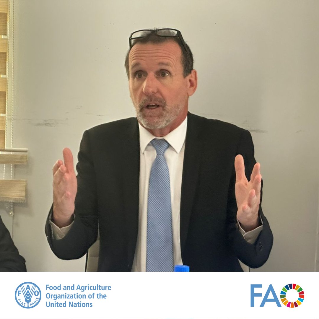 At the workplan review workshop with @moai_somali, FAO Representative @EPeterschmitt reaffirms @FAO's commitment to supporting the Ministry's vision for more efficient, inclusive and #resilient agrifood systems. Together, we strive for a #sustainable future. #Agriculture