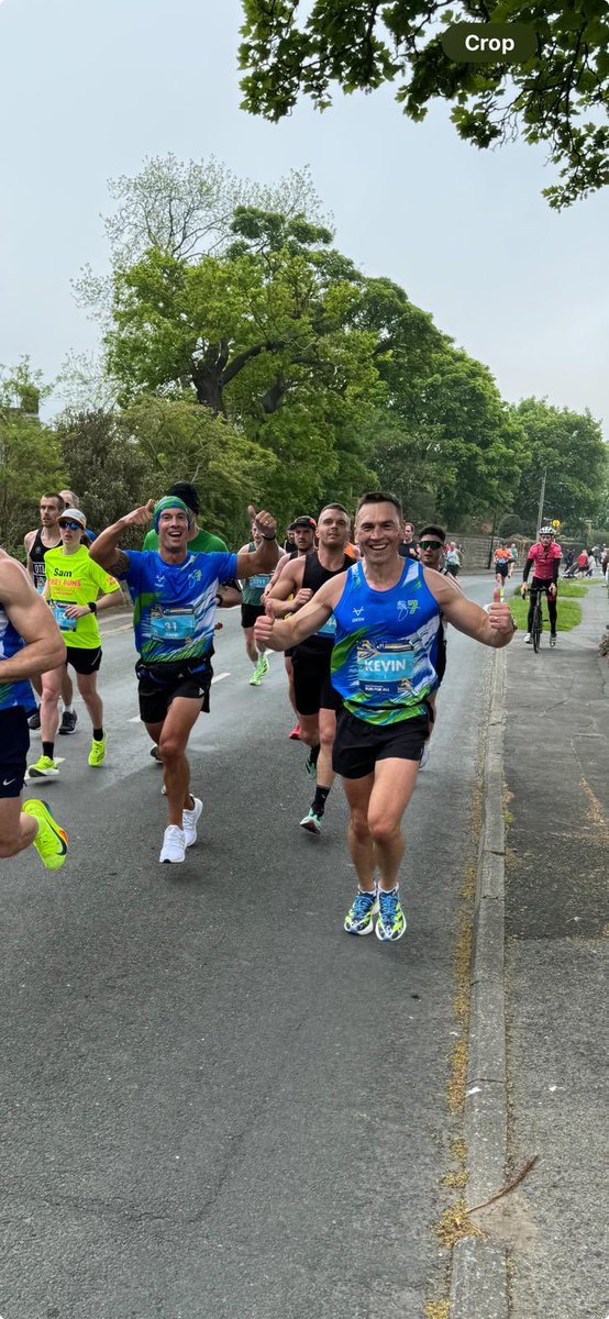 Kevin Sinfield is through half way! Keep up the support for everyone out on the course, it makes the world of difference to the runners