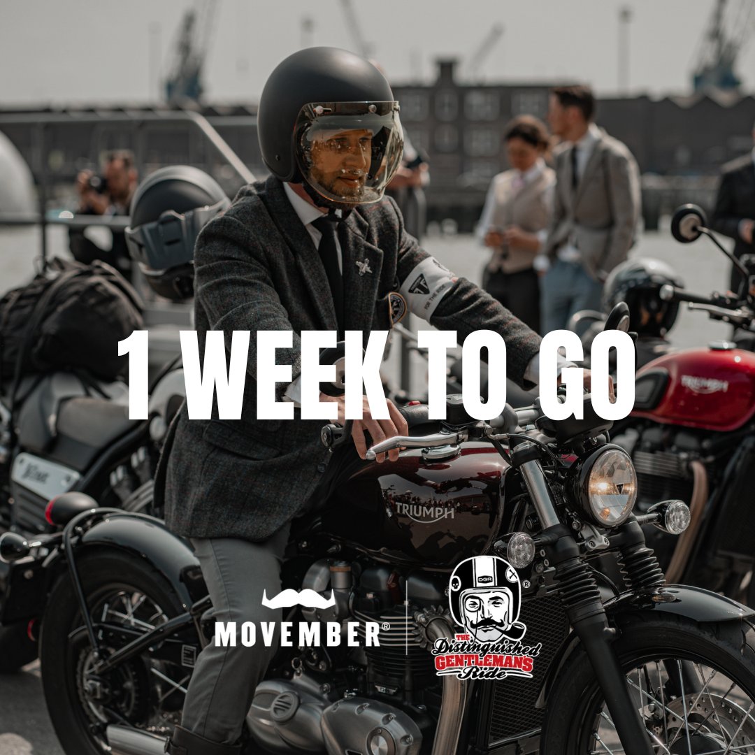 In one week, the <a href="/gentlemansride/">The Distinguished Gentleman's Ride</a> will flood roads around the world with classic and vintage motorcycles.

Find a ride near you and get ready to gear up for Men’s Health: gentlemansride.com