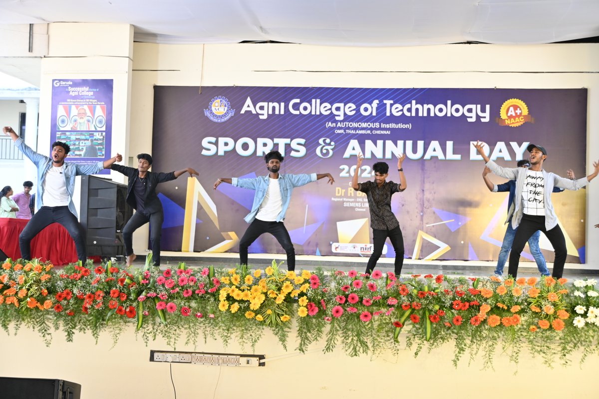 Annual Day celebration was followed by Cultural Day. The students of all the years have showcased their extraordinary talents in the extra-curricular activities. It was a fantabulous celebration. #act #agnicollegeoftechnology #agnicollege #culturals #engineeringlife #collegelife