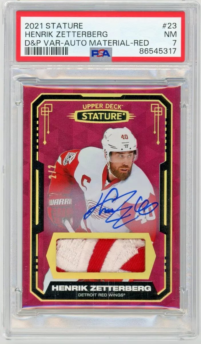 Henrik Zetterberg 2021-22 Upper Deck Stature Patch Auto PSA 7

🏒  ebay.us/oxW0bA

#LGRW #HockeyCards #TheHobby #CollectTheBest