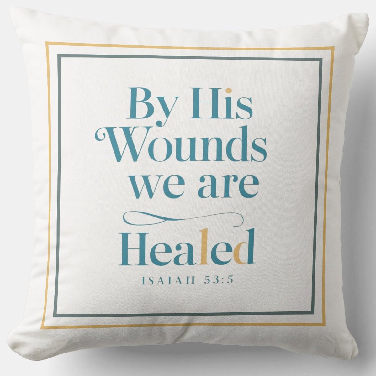 By His Wounds We Are Healed #Cushion zazzle.com/by_his_wounds_… Isaiah 53:5 #Pillow #Blessing #JesusChrist #JesusSaves #Jesus #christian #spiritual #Homedecoration #uniquegift #giftideas #MothersDayGifts #giftformom #giftidea #HolySpirit #pillows #giftshop #giftsforher #giftsformom