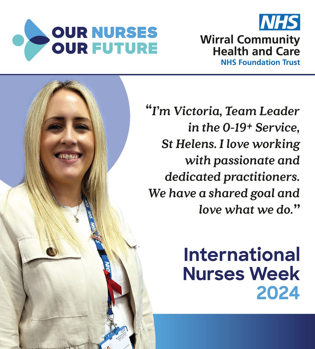 Happy International Nurses Week 2024. From birth to adulthood, our nurses in the 0-19+ & 0-25 Services give families the best possible start in life and have a huge impact on the long-term health of children and young people.

#HealthVisitors #SchoolNurses  #PublicHealthNurses