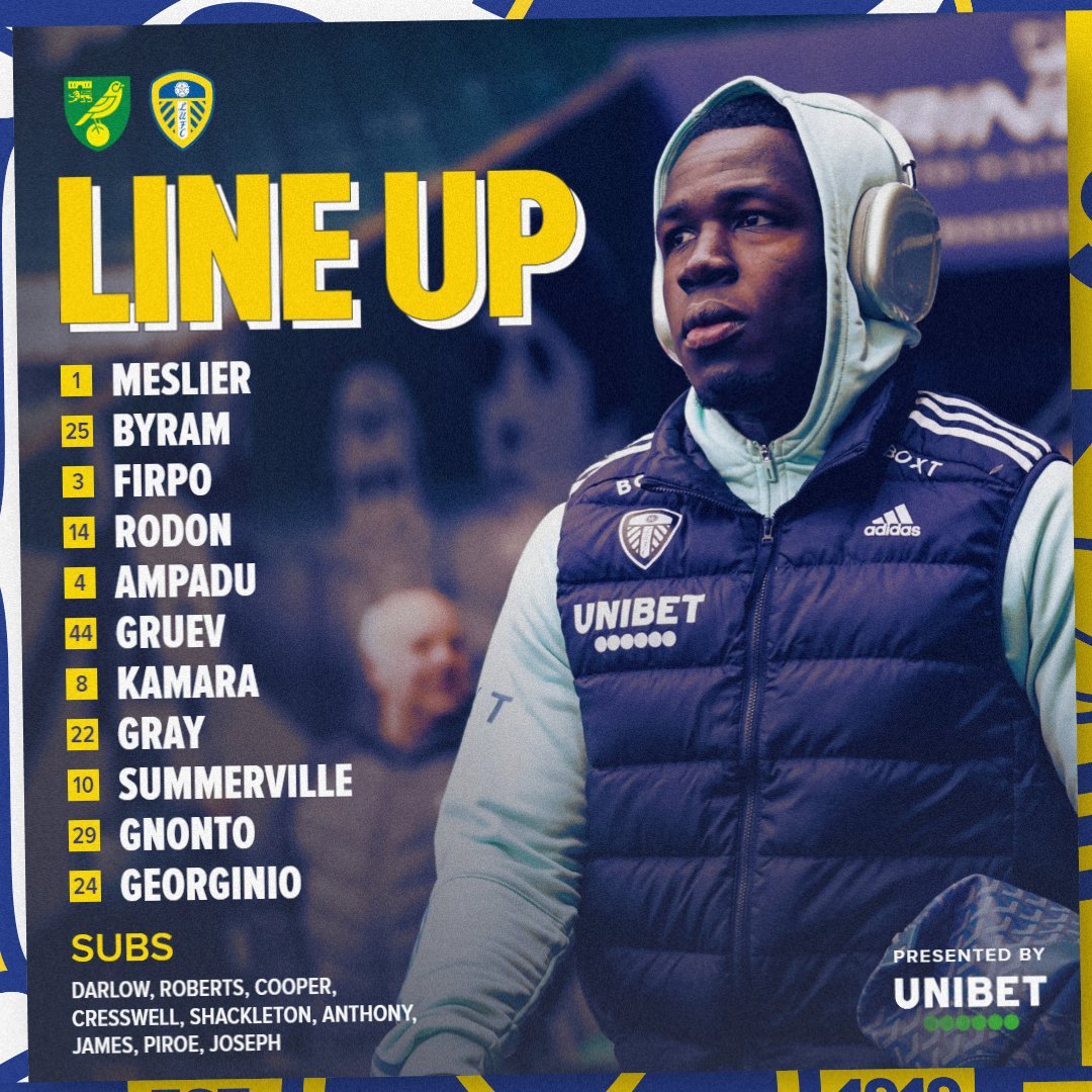 📋 Your #LUFC Starting XI...