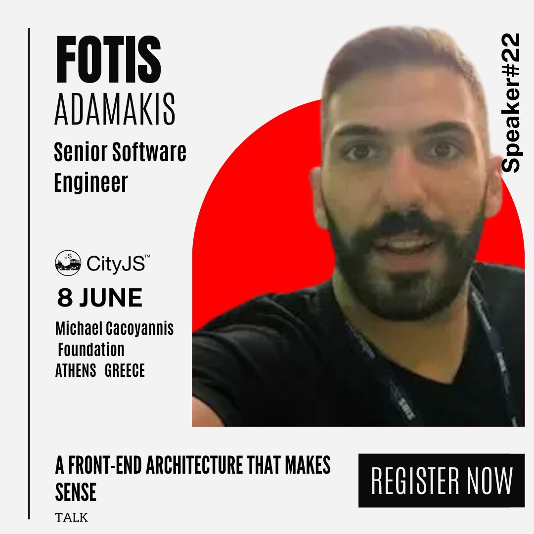 We cant wait for @fadamakis talk #CityJSAthens

🚀 Crafting a solid folder structure is key in large-scale apps! 

Modularization fosters clarity, separates features, and slashes coupling. Let's dive into effective and scalable structuring! #CodeOptimization #Modularization

Get
