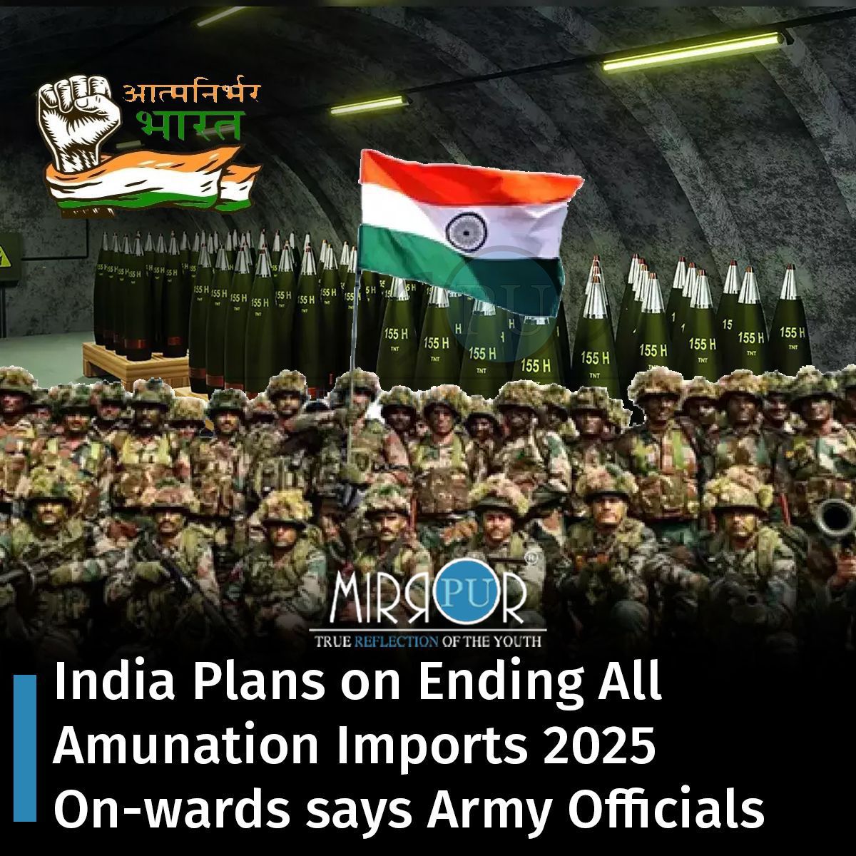 pu_mirror's tweet image. Indian Army to halt ammo imports next fiscal year, emphasizing self-reliance. Major General V.K. Sharma cites increased domestic production. Expected savings: Rs 6,000-8,000 crore annually. #SelfReliance #Indigenization