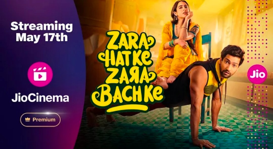 #ZaraHatkeZaraBachke Will Premiere On May 17th On @JioCinema 

Hindi | Telugu | Tamil | Kannada | Malayalam | Marathi | Bengali | Bhojpuri